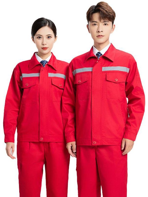 長(zhǎng)袖勞保服男工作服耐磨耐臟反光條工作服套裝汽修勞保服男裝批發(fā)